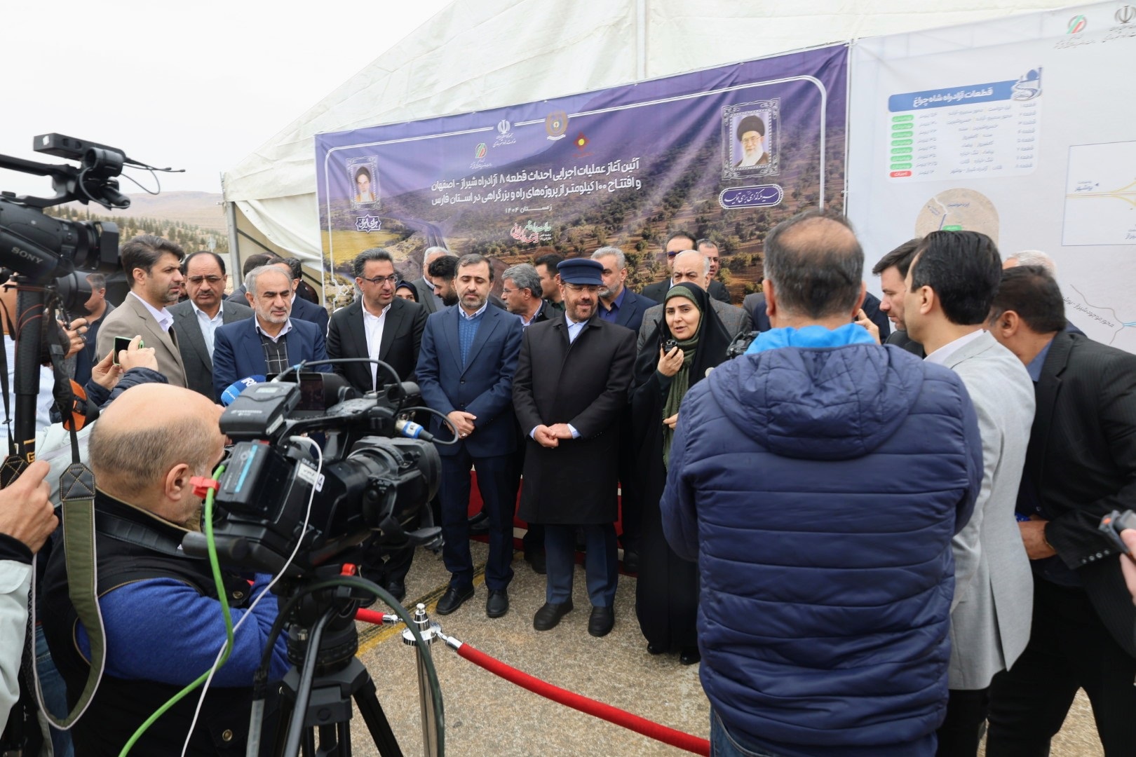 وزیر راه و شهرسازی در آیین آغاز عملیات اجرایی قطعه هشتم آزادراه شیراز–اصفهان مطرح کرد؛